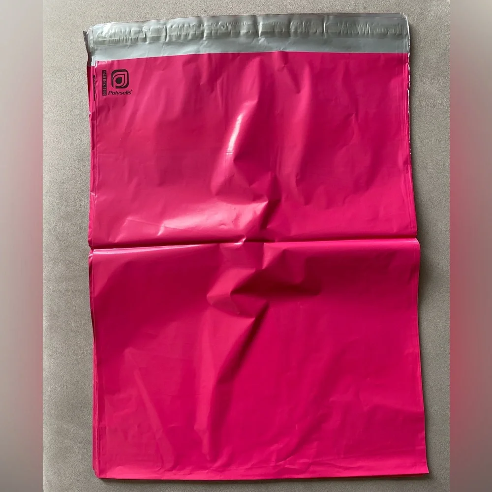50 Hot Pink Poly Mailers 14.5” X 19”